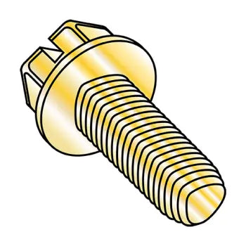 JFAST 1208RSWY - 12-24X1/2  Slot Ind Hexwash Taptite Alternate Thread Roll Screw Full Thd ZincYellow BakeWax, Case Quantity: 
5,000