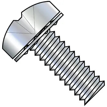 JFAST 1208IPP - 12-24X1/2  Phillips Pan Internal Sems Machine Screw Fully Threaded Zinc, Case Quantity: 
3,000