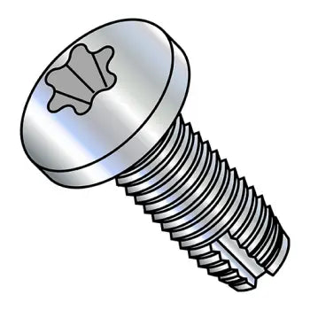 JFAST 31321TP - 5/16-18X2  Six Lobe Pan Thread Cutting Screw Type 1 Fully Threaded Zinc And Bake, Case Quantity: 
1,000