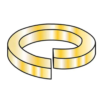 JFAST 43WSY96 - 7/16  Medium Split Lockwasher 96Hour Salt .0002 ROHS Zinc Yellow Bake High Corrosion, Case Quantity: 
2,500