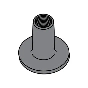 JFAST 1407NWR - 1/4-20X7/16  Weld Nut with .750 Round Base Plain, Case Quantity: 
1,000