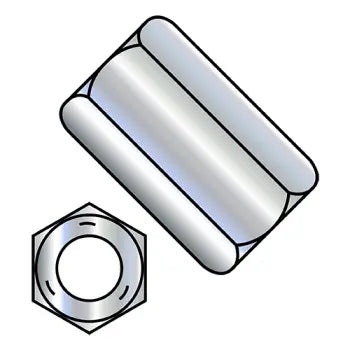 JFAST 311808NCUP5 - 5/16-18X1 1/8  Hex Rod Coupling Nut 1/2 inch Across Flats Grade 5 Zinc, Case Quantity: 
650