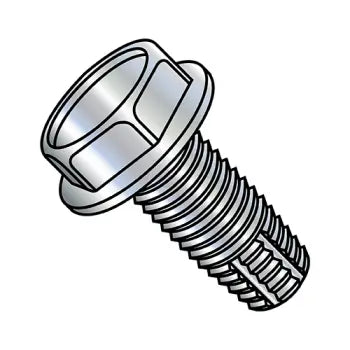 JFAST 3708FW - 3/8-16X1/2  Unslotted Indented Hex Washer Thread Cutting Screw Type F Fully Threaded Zinc An, Case Quantity: 
1,000