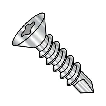 JFAST 0824KPF188 - 8-18X1 1/2  Phillips Flat Self Drill Screw Full Thread 18 8 Stainless Steel, Case Quantity: 
2,500