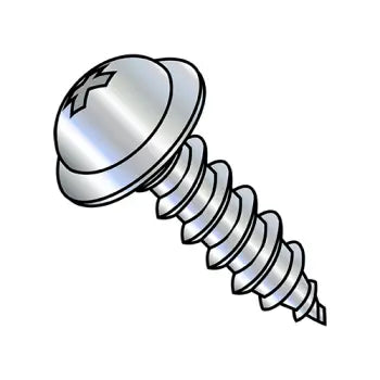JFAST 0816APRWC - 8-15X1  Phillips Round Washer Self Tapping Screw Type A Fully Threaded Chrome, Case Quantity: 
4,000