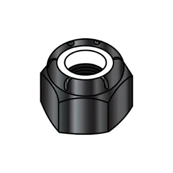 JFAST 14NSBZ - 1/4-20 NE  Nylon Insert Hex Lock Nut Black Zinc, Case Quantity: 
2,000