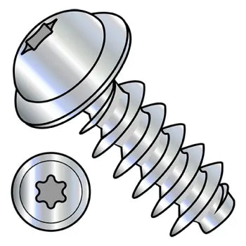 JFAST M2.24PTTRW - M2.2-0.98X4  Metric 6 Lobe Round Washer PT Alternative Fully Threaded Zinc & Bake, Case Quantity: 
5,000