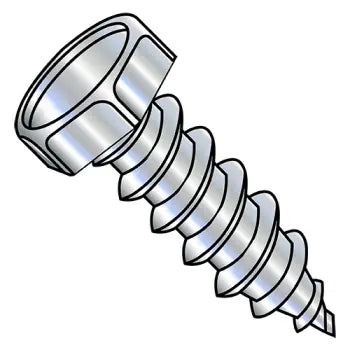 JFAST 141207AH - 14X3/4 7/16AF  Unslot Indent7/16 A/F Hex Head Self Tap Screw Type A Full Thread Zinc & Bake, Case Quantity: 
3,000