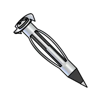 JFAST 1805AWHDL - 1/8 LD  Hollow Wall Anchor Drive Zinc, Case Quantity: 
100