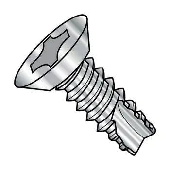 JFAST 12085PU188 - 12-14X1/2  Phillips Flat Undercut Thread Cutting Screw Type 25 Fully Threaded 18 8 Stainles, Case Quantity: 
4,000