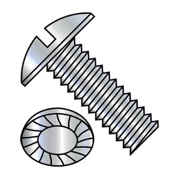 JFAST 1410MSTS - 1/4-20X5/8  Slotted Truss Serrated Machine Screw Fully Threaded Zinc, Case Quantity: 
3,000
