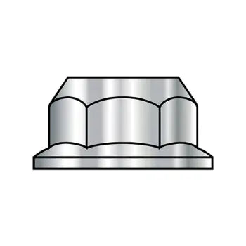 JFAST M10D6923-10 - M10-1.5  Din 6923 Metric Class 10 Hex Flange Nut Non Serrated Zinc Bake ROHS, Case Quantity: 
1,000