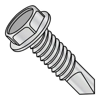 JFAST 1232KWMSHC - 12-24X2  Unslot Hexwasher Self Drill Full Thrd Machine Screw ZincBake 1,000hours SaltSpra, Case Quantity: 
1,500