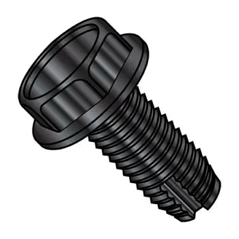 JFAST 14061WB - 1/4-20X3/8  Unslotted Indented Hex Washer Thread Cutting Screw Type 1 Fully Threaded Black O, Case Quantity: 
3,000