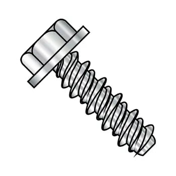 JFAST 1010HW410 - 10-16X5/8 #8HD  Unslot Indented Hex Washer High Low Screw Fully Threaded 4 10 Stainless Steel, Case Quantity: 
4,000