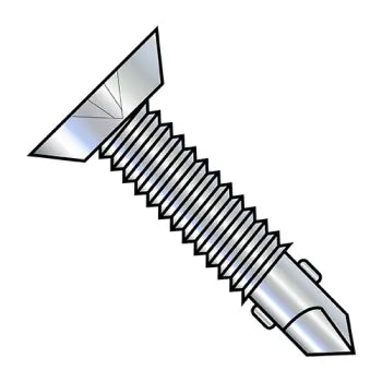 JFAST 1240KPUMSW - 12-24X2 1/2  Phillips Flat Undercut Full Thrd Self Drill w/Wings Machine Screw Thrd Zinc Bake, Case Quantity: 
1,000