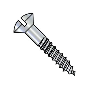 JFAST 1224DSO - 12-11X1 1/2  Slotted Oval Full Body Wood Screw Zinc, Case Quantity: 
1,800