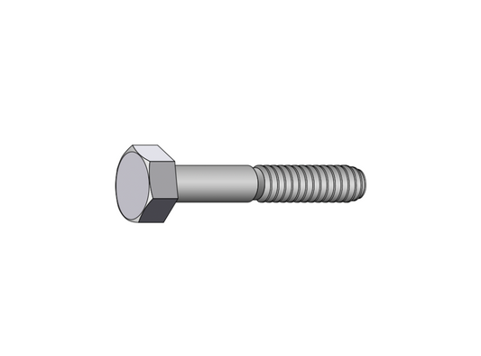 JFAST 50128BMG - 1/2-13 x 8" Hex Machine Bolts, Steel, Hot Dip Galvanized, Case Quantity: 80